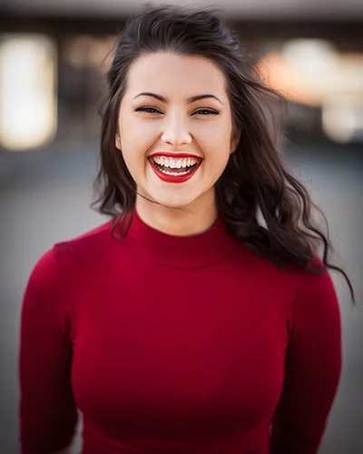 Woman smiling who got Teeth Whitening by Redmond Dentist